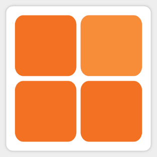Large Orange Tiles Sticker